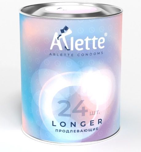 Презервативы Arlette Longer с продлевающим эффектом - 24 шт. - Arlette - купить с доставкой в Арзамасе