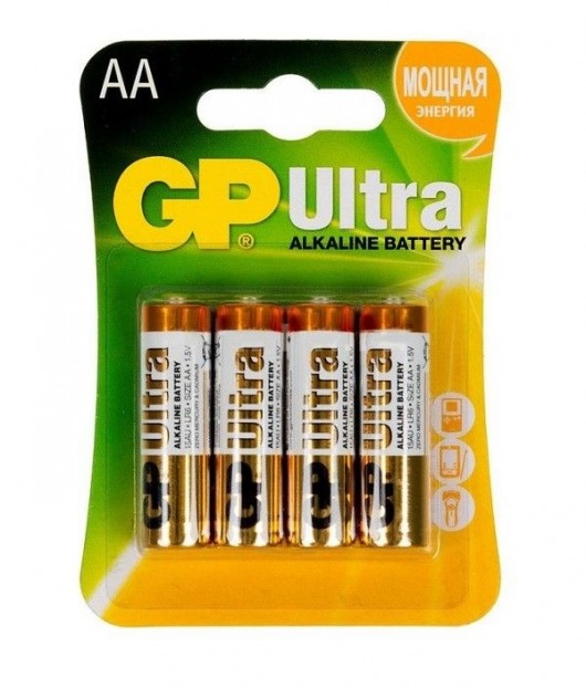 Батарейки алкалиновые GP Ultra Alkaline AA/LR6 - 4 шт. - Элементы питания - купить с доставкой в Арзамасе