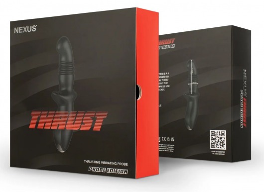 Черный вибромассажер простаты Nexus Thrust с возвратно-поступательными движениями - Nexus Range - в Арзамасе купить с доставкой