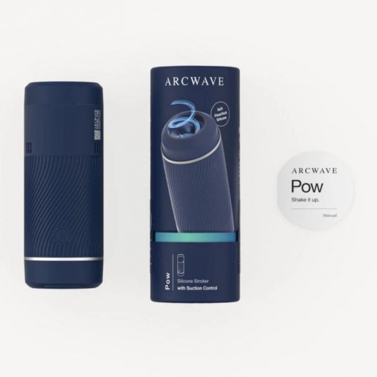 Синий мастурбатор с контролем всасывания Arcwave Pow Stroker - Arcwave - в Арзамасе купить с доставкой