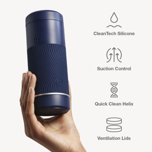 Синий мастурбатор с контролем всасывания Arcwave Pow Stroker - Arcwave - в Арзамасе купить с доставкой