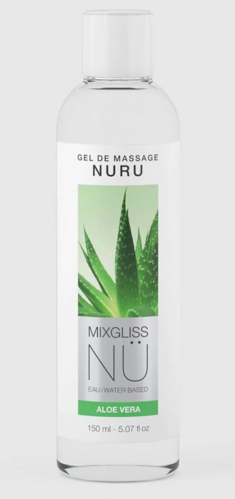 Массажный гель на водной основе Mixgliss NU Aloe Vera - 150 мл. - Strap-on-me - купить с доставкой в Арзамасе