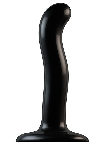 Черный фаллоимитатор-насадка Strap-On-Me P G spot Dildo size S - 16,4 см. - Strap-on-me - купить с доставкой в Арзамасе