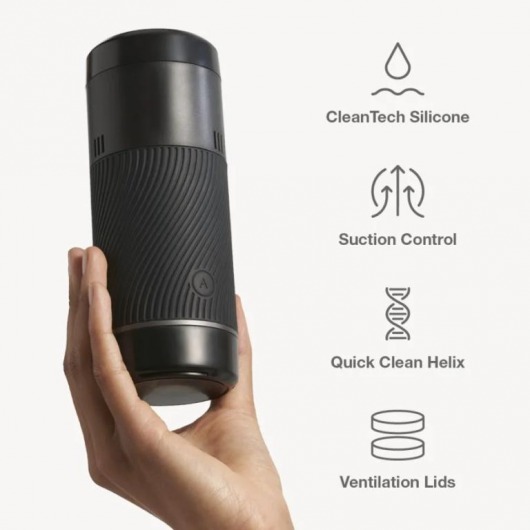 Черный мастурбатор с контролем всасывания Arcwave Pow Stroker - Arcwave - в Арзамасе купить с доставкой