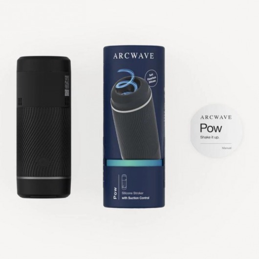 Черный мастурбатор с контролем всасывания Arcwave Pow Stroker - Arcwave - в Арзамасе купить с доставкой