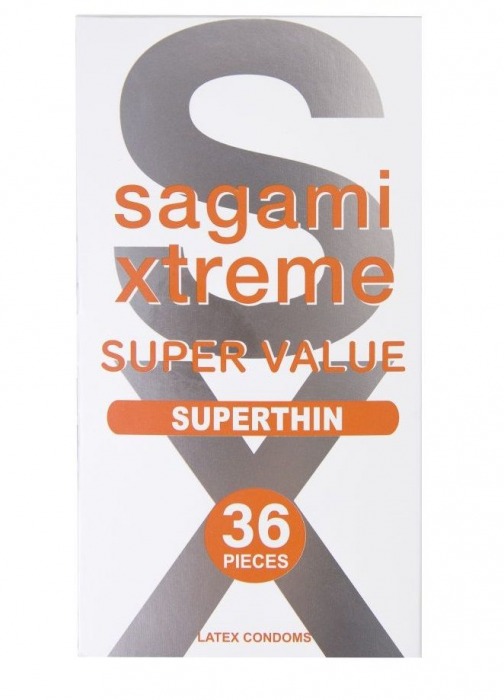 Ультратонкие презервативы Sagami Xtreme Superthin - 36 шт. - Sagami - купить с доставкой в Арзамасе