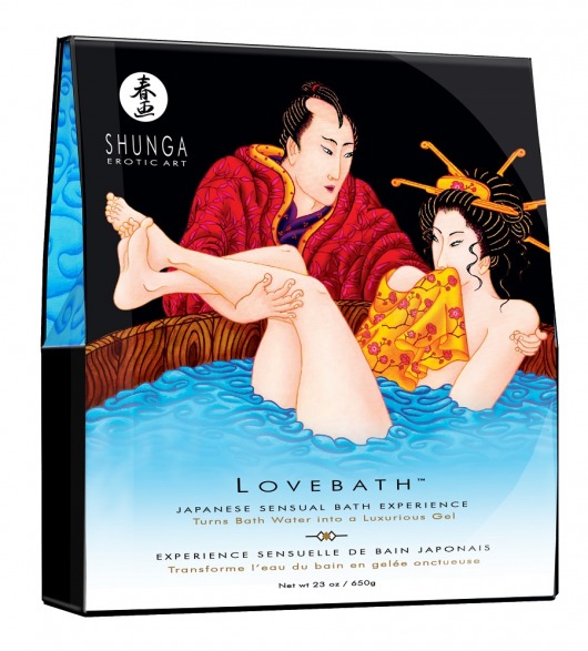 Соль для ванны Lovebath Ocean temptation, превращающая воду в гель - 650 гр. - Shunga - купить с доставкой в Арзамасе