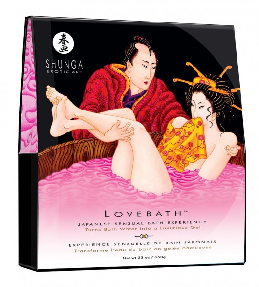 Соль для ванны Lovebath Dragon Fruit, превращающая воду в гель - 650 гр. - Shunga - купить с доставкой в Арзамасе