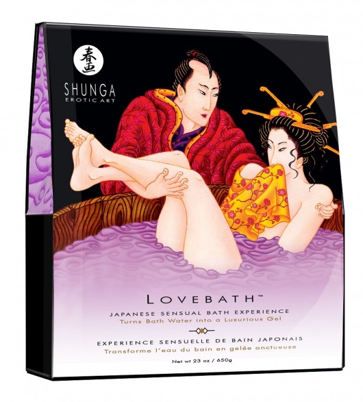 Соль для ванны Lovebath Sensual lotus, превращающая воду в гель - 650 гр. - Shunga - купить с доставкой в Арзамасе