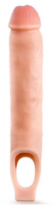 Телесная насадка-удлинитель 11.5 Inch Silicone Cock Sheath Penis Extender - 29,2 см. - Blush Novelties - в Арзамасе купить с доставкой