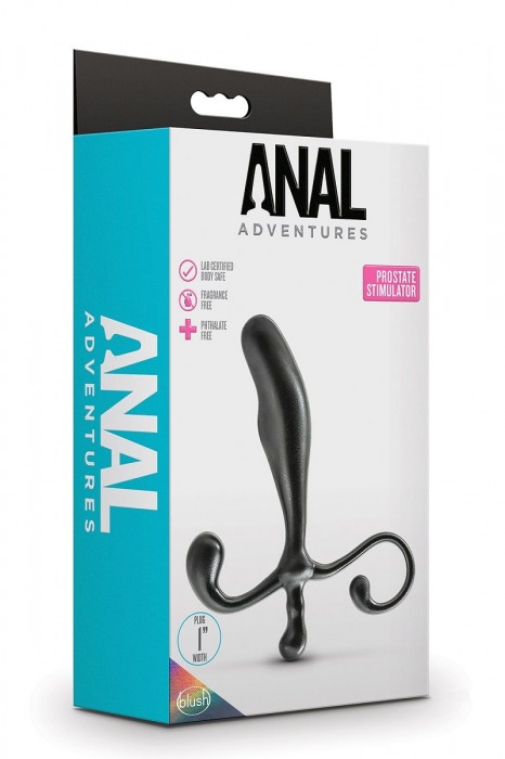 Черный стимулятор простаты Prostate Stimulator - 12,7 см. - Blush Novelties - в Арзамасе купить с доставкой