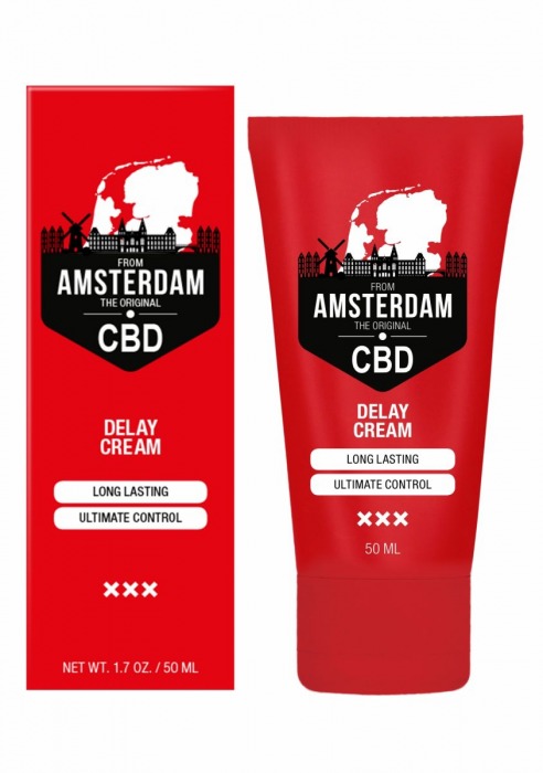 Крем-пролонгатор CBD from Amsterdam Delay Cream - 50 мл. - Shots Media BV - купить с доставкой в Арзамасе