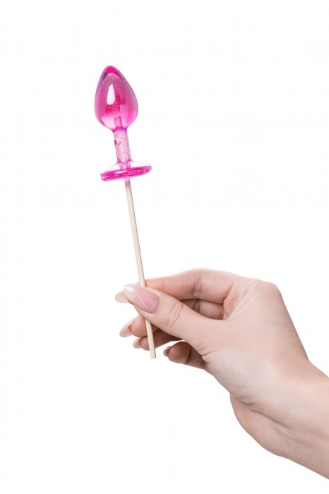 Розовый леденец  в форме анальной втулки со вкусом айриш крим - 29 гр. - Sosuчki - купить с доставкой в Арзамасе