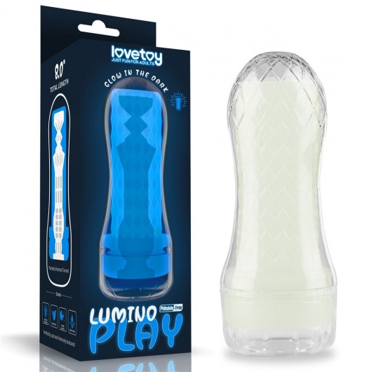 Светящийся в темноте мастурбатор Lumino Play Masturbator Pocketed - Lovetoy - в Арзамасе купить с доставкой