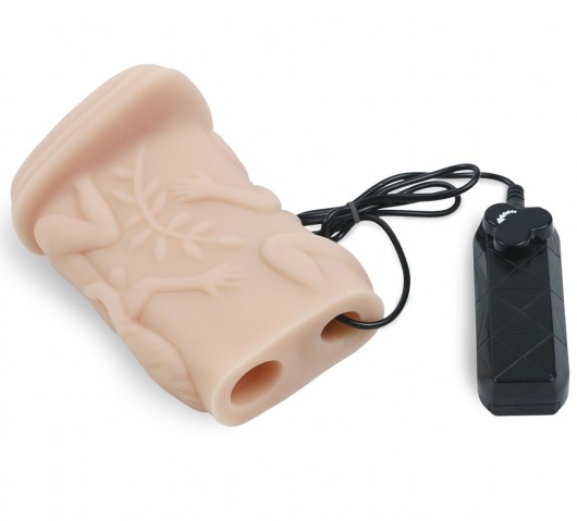 Мастурбатор-вагина из кибер-кожи с выносным пультом управления вибрацией - LOVETOY (А-Полимер) - в Арзамасе купить с доставкой