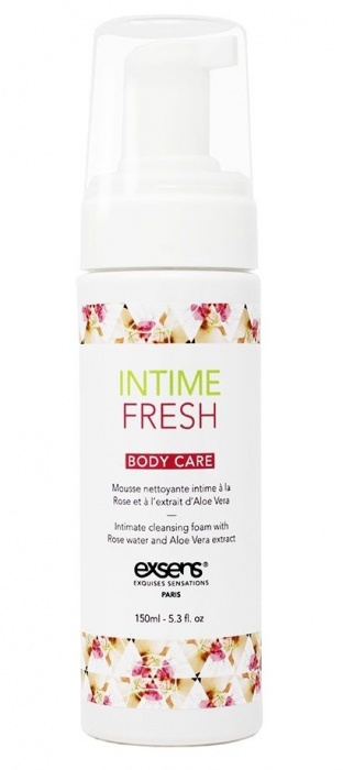 Органическая интимная очищающая пенка Intime Fresh - 150 мл. - Exsens - купить с доставкой в Арзамасе