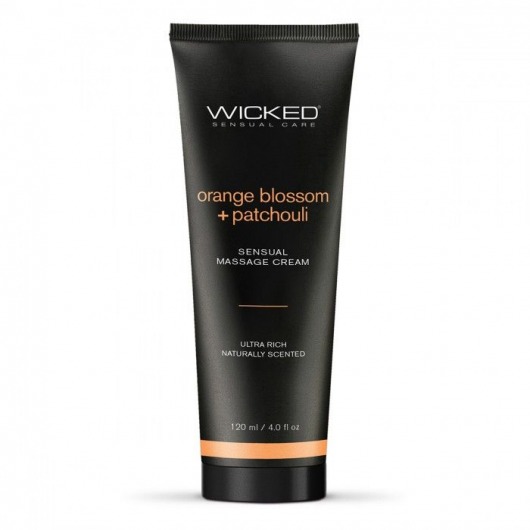 Массажный легкий крем WICKED Orange Blossom plus Patchouli - 120 мл. - Wicked - купить с доставкой в Арзамасе