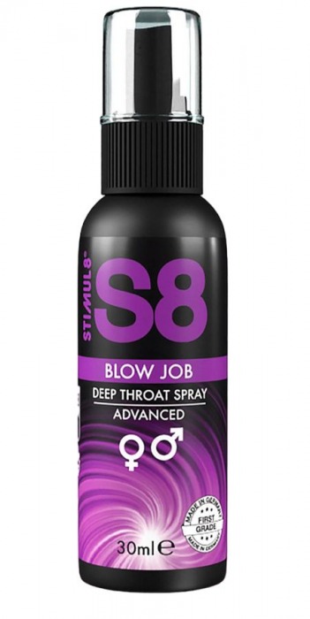 Лубрикант для орального секса S8 Deep Throat Spray - 30 мл. - Stimul8 - купить с доставкой в Арзамасе