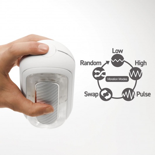 Белый мастурбатор Tenga Flip Zero Gravity с вибрацией - Tenga - в Арзамасе купить с доставкой