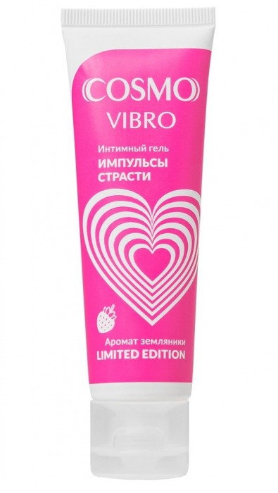 Возбуждающий гель на водно-силиконовой основе Cosmo Vibro с ароматом земляники - 50 гр. - Биоритм - купить с доставкой в Арзамасе