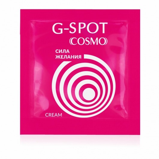 Стимулирующий интимный крем для женщин Cosmo G-spot - 2 гр. - Биоритм - купить с доставкой в Арзамасе