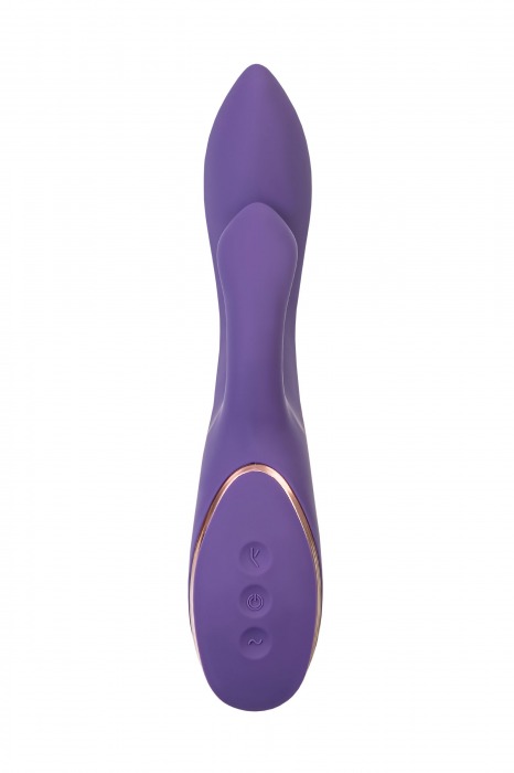 Фиолетовый вибратор-кролик Fingie с функцией Come-Hither - 21,6 см. - JOS