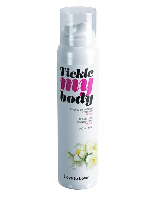 Массажная хрустящая пенка Tickle My Body Monoi с ароматом моной - 150 мл. - Love to Love - купить с доставкой в Арзамасе