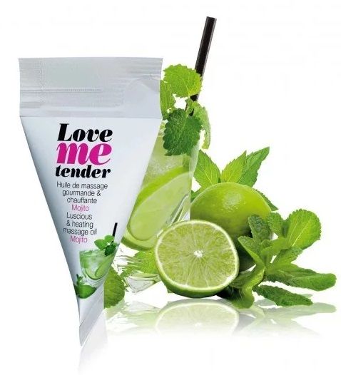 Съедобное согревающее массажное масло Love Me Tender Mojito с ароматом мохито - 10 мл. - Love to Love - купить с доставкой в Арзамасе