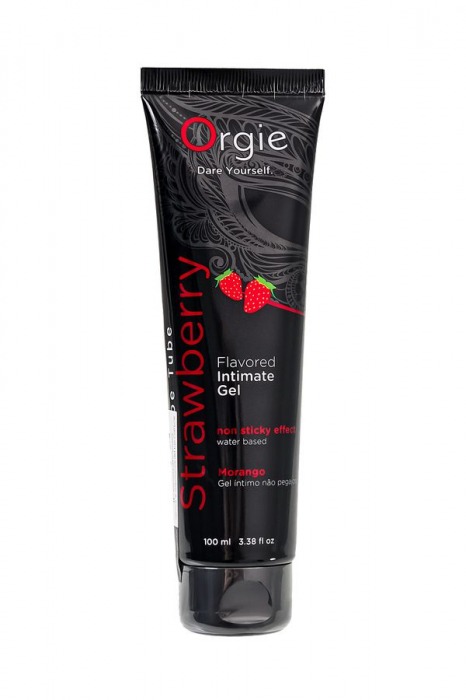 Интимный гель на водной основе Lube Tube Strawberry с клубничным вкусом - 100 мл. - ORGIE - купить с доставкой в Арзамасе