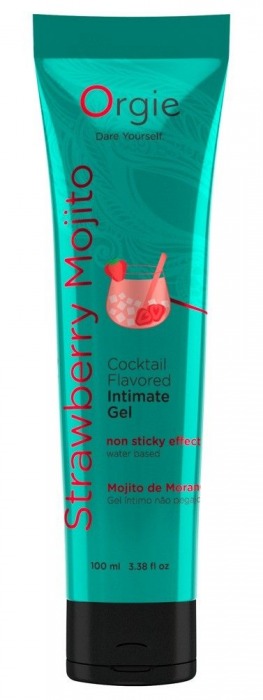 Съедобный интимный гель Orgie Lube Tube Cocktail Strawberry Mojito - 100 мл. - ORGIE - купить с доставкой в Арзамасе