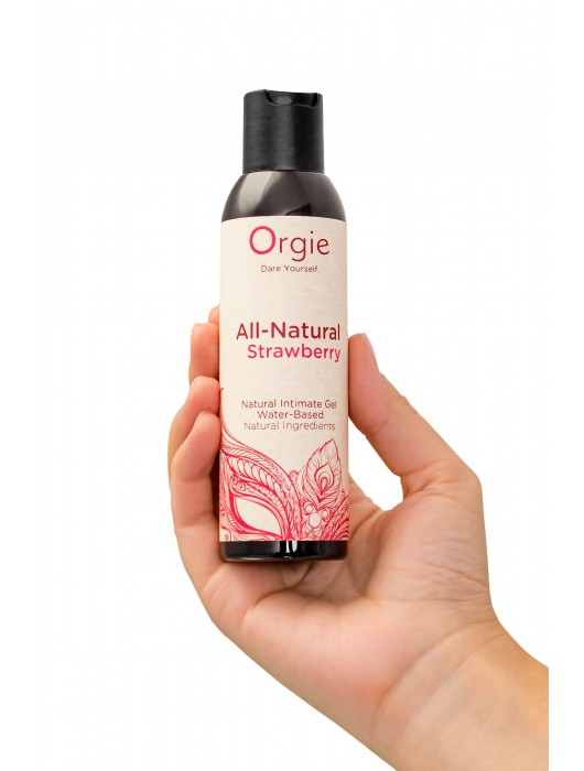 Интимный гель на водной основе All-Natural Strawberry с ароматом клубники - 150 мл. - ORGIE - купить с доставкой в Арзамасе