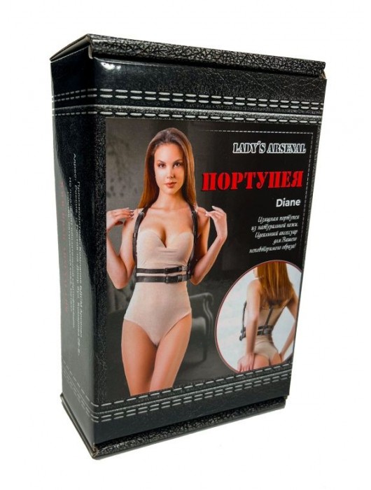 Изящная портупея из натуральной кожи Diane - БДСМ Арсенал - купить с доставкой в Арзамасе