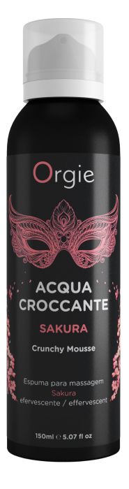 Хрустящая пенка для массажа Orgie Acqua Croccante Sakura с ароматом сакуры - 150 мл. - ORGIE - купить с доставкой в Арзамасе