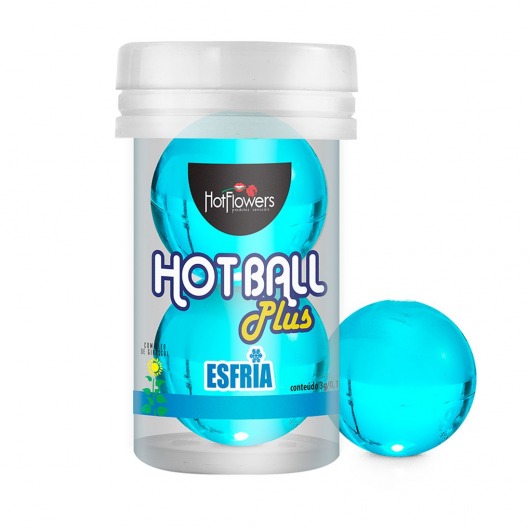 Лубрикант на масляной основе Hot Ball Plus с охлаждающим эффектом (2 шарика по 3 гр.) - HotFlowers - купить с доставкой в Арзамасе