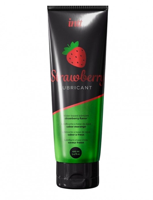 Смазка на водной основе с ароматом клубники Strawberry Lubricant - 100 мл. - INTT - купить с доставкой в Арзамасе