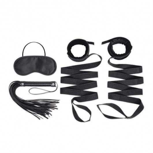 Эротический набор 4PC Bondage Bed Strap   Flogger Kit - Lux Fetish - купить с доставкой в Арзамасе