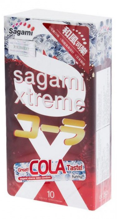 Ароматизированные презервативы Sagami Xtreme COLA - 10 шт. - Sagami - купить с доставкой в Арзамасе