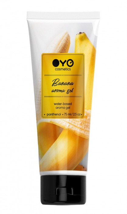 Лубрикант на водной основе OYO Aroma Gel Banana с ароматом банана - 75 мл. - OYO - купить с доставкой в Арзамасе