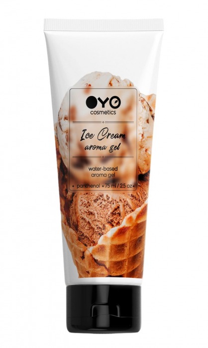 Лубрикант на водной основе OYO Aroma Gel Ice Cream с ароматом пломбира - 75 мл. - OYO - купить с доставкой в Арзамасе