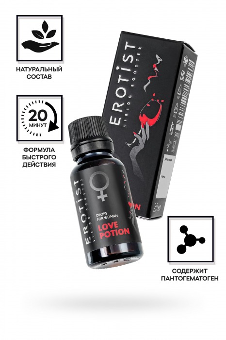 Возбуждающие капли для женщин Erotist Love Potion - 20 мл. - Erotist Libido Booster - купить с доставкой в Арзамасе