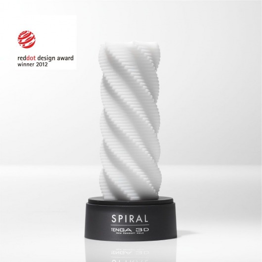 Белый 3D мастурбатор SPIRAL - Tenga - в Арзамасе купить с доставкой