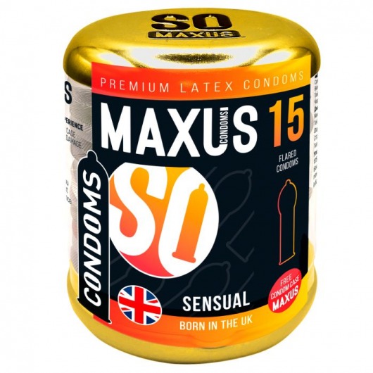 Презервативы анатомической формы Maxus Sensual - 15 шт. - Maxus - купить с доставкой в Арзамасе