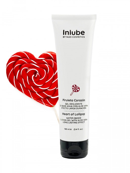 Смазка на водной основе Nuei Inlube Lollipop с алоэ вера и ароматом леденцов - 100 мл. - Nuei cosmetics - купить с доставкой в Арзамасе