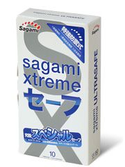 Презервативы Sagami Xtreme Ultrasafe с двойным количеством смазки - 10 шт. - Sagami - купить с доставкой в Арзамасе