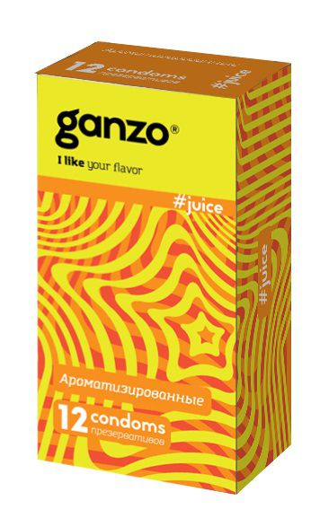 Ароматизированные презервативы Ganzo Juice - 12 шт. - Ganzo - купить с доставкой в Арзамасе