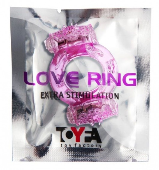 Розовое виброкольцо с двумя батарейками - Toyfa Basic - в Арзамасе купить с доставкой