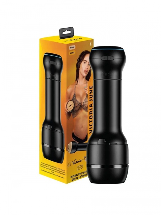 Мастурбатор-ротик с интерактивной насадкой PowerBlow   FeelVictoria Mouth - Kiiroo - в Арзамасе купить с доставкой