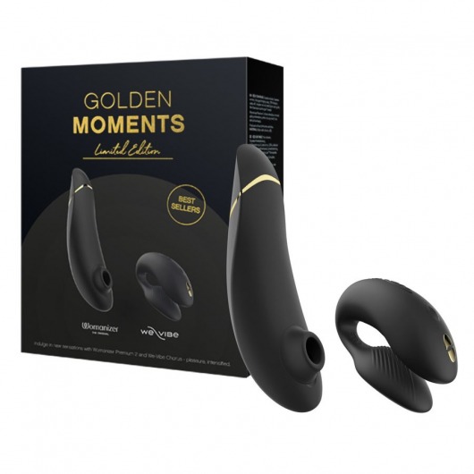 Набор для пар Golden Moments: Womanizer Premium 2 и We-Vibe Chorus - Womanizer купить в Арзамасе с доставкой в Orgasmix.ru Набор для пар Golden Moments: Womanizer Premium 2 и We-Vibe Chorus - Womanizer
