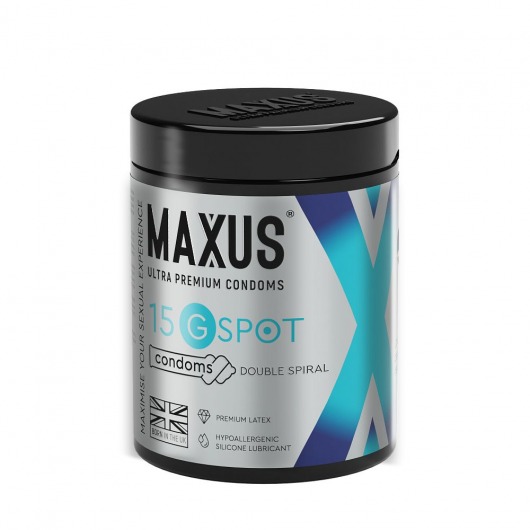 Гладкие презервативы Maxus G spot с двойной спиралью - 15 шт. - Maxus - купить с доставкой в Арзамасе