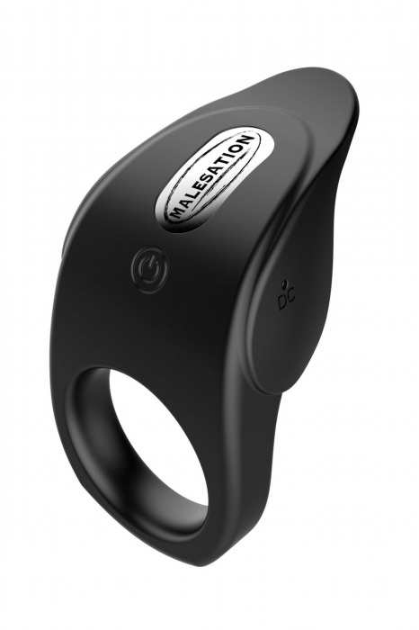 Черное эрекционное виброкольцо Vibro Lust Ring - MALESATION - в Арзамасе купить с доставкой
